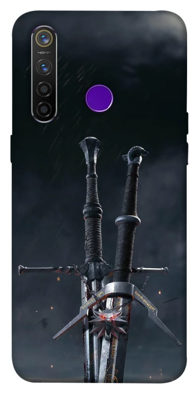 Чехол на Realme 5 Pro Мечи Ведьмака фото 1 из 1