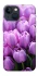 Чехол на Apple iPhone 13 mini (5.4") Фиолетовые тюльпаны фото 1 из 1