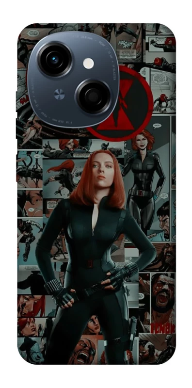 Чехол на TECNO Spark Go 1 Black Widow фото 1 из 1