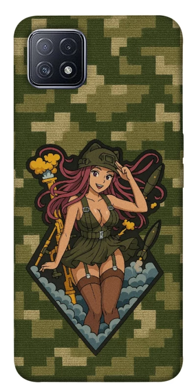 Чохол на Oppo A73 Military Waifu фото 1 з 1