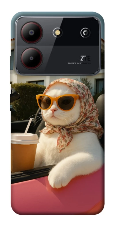 Чохол на ZTE Blade A54 4G Stylish Cat Cruise фото 1 з 1