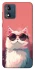 Чохол на Motorola Moto E13 Сat with glasses фото 1 з 1