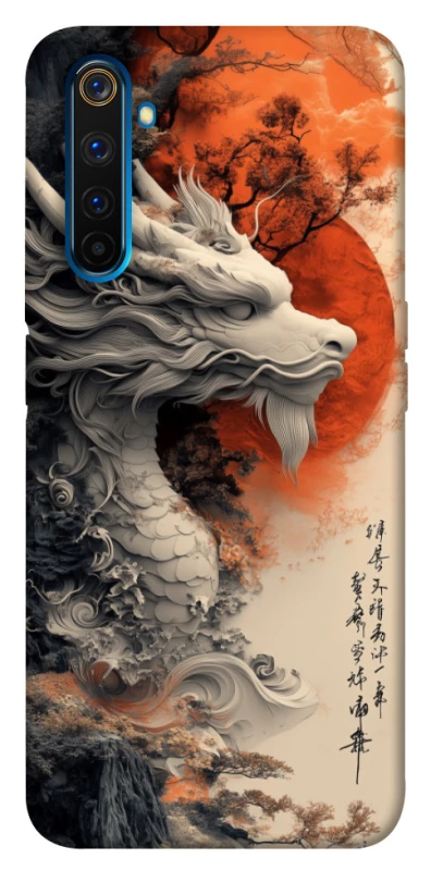 Чехол на Realme 6 Pro white dragon фото 1 из 1