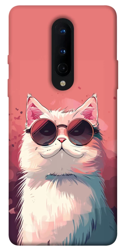 Чохол на OnePlus 8 Сat with glasses фото 1 з 1