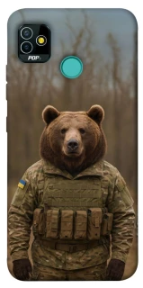 Чохол на TECNO POP 5 Ведмідь захисник фото 1 з 1