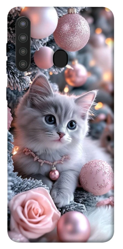 Чохол на Samsung Galaxy A21 Christmas Kitty фото 1 з 1