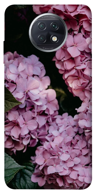 Чехол на Xiaomi Redmi Note 9 5G / Note 9T Розовые гартензии фото 1 из 1