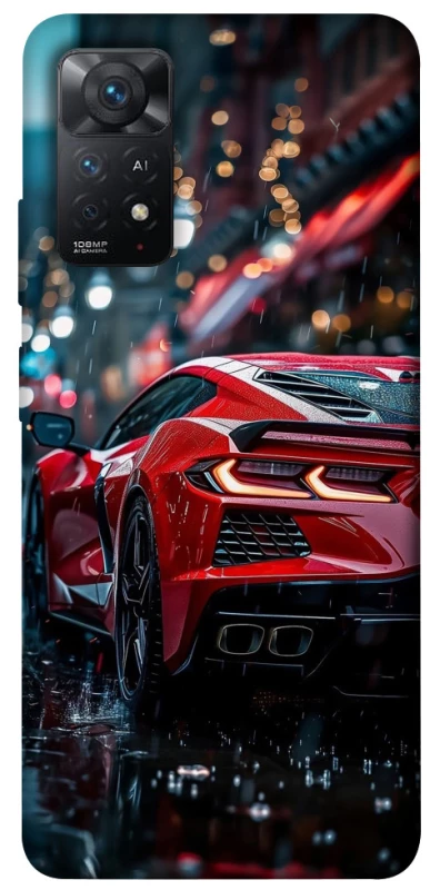 Чехол на Xiaomi Redmi Note 11 Pro 4G/5G Red sports car фото 1 из 1