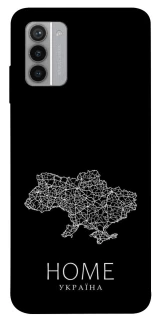 Чохол на Nokia G42 Ukraine black map фото 1 з 1
