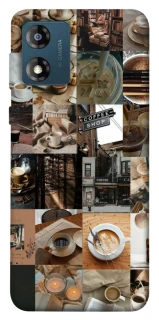 Чохол на Motorola Moto E13 Coffee collage ver.3 фото 1 з 1