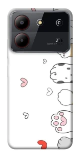 Чехол на ZTE Blade A54 4G Paws фото 1 из 1