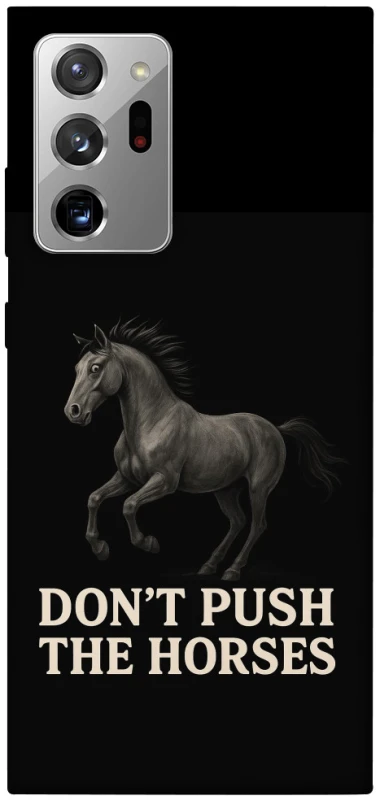 Чохол на Samsung Galaxy Note 20 Ultra Don't push the horses фото 1 з 1