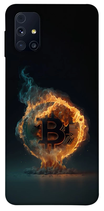 Чохол на Samsung Galaxy M31s Fire Bitcoin фото 1 з 1