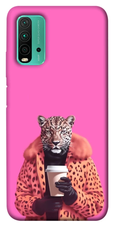 Чохол на Xiaomi Redmi Note 9 4G / Redmi 9 Power Леопард з кавою фото 1 з 1