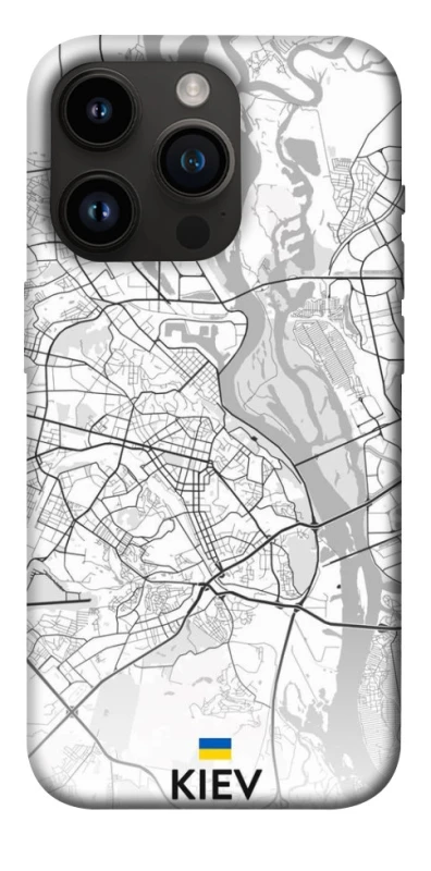 Чехол на Apple iPhone 14 Pro (6.1") Kiev white map фото 1 из 1