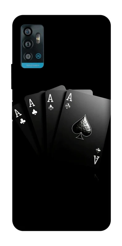 Чехол на ZTE Blade A71 Black Cards фото 1 из 1