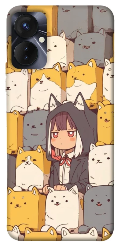 Чехол на TECNO Spark 9 Pro (KH7n) Like a cat фото 1 из 1