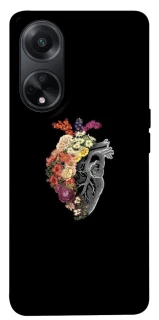 Чехол на Oppo A58 4G Heart with flowers фото 1 из 1