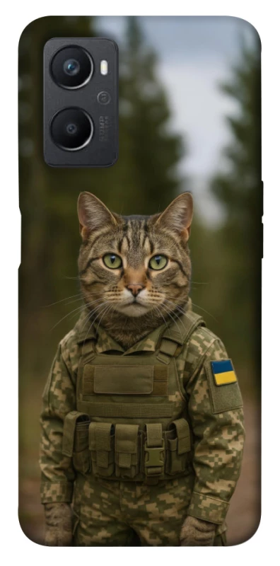 Чехол на Oppo A96 Кот защитник фото 1 из 1