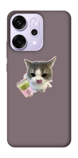 Чехол на Oppo Reno 14 Pro cat matcha фото 1 из 1