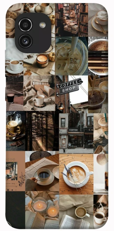 Чохол на Samsung Galaxy A03 Coffee collage ver.3 фото 1 з 1