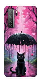 Чохол на Huawei Nova 7 SE Black cat фото 1 з 1