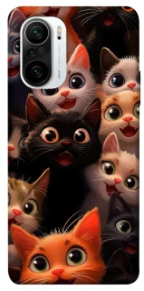 Чохол на Xiaomi Redmi K40 / K40 Pro / K40 Pro+ / Poco F3 happy cats фото 1 з 1