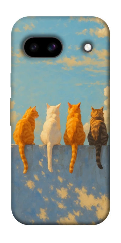 Чехол на Google Pixel 8a cats on wall фото 1 из 1