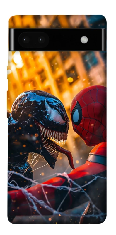 Чехол на Google Pixel 6a Venom vs Spiderman фото 1 из 1