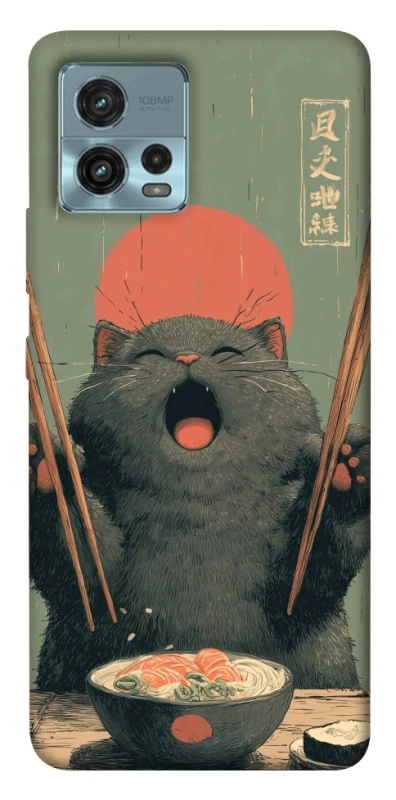 Чохол на Motorola Moto G72 Hungry Cat фото 1 з 1