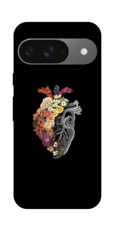 Чехол на Google Pixel 10 Heart with flowers фото 1 из 1