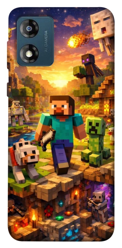 Чехол на Motorola Moto E13 Minecraft v6 фото 1 из 1