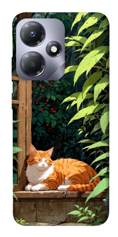 Чохол на Infinix Hot 30 Play red cat фото 1 з 1