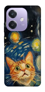 Чохол на Oppo A3 4G paint cat фото 1 з 1