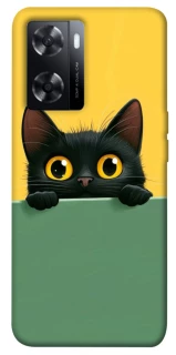 Чехол на Oppo A57s Black cat v2 фото 1 из 1