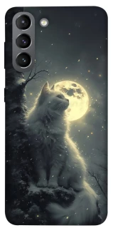 Чохол на Samsung Galaxy S21 Кіт під місяцем фото 1 з 1