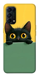 Чохол на Oppo Reno 5 4G Black cat v2 фото 1 з 1