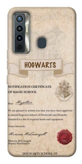 Чехол на TECNO Camon 17 The Hogwarts acceptance letter фото 1 из 1