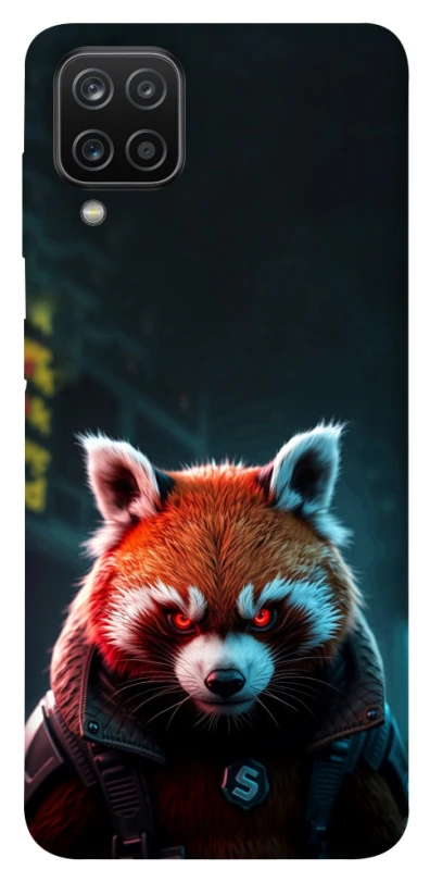 Чохол на Samsung Galaxy A12 Cyber Red Panda фото 1 з 1