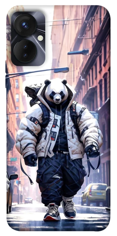 Чохол на TECNO Spark 9 Pro (KH7n) Панда кур'єр фото 1 Чохол на TECNO Spark 9 Pro (KH7n) Панда кур'єр фото 1 з 1