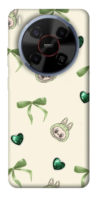 Чехол на ZTE Blade V70 Max Labubu Green Heart фото 1 из 1