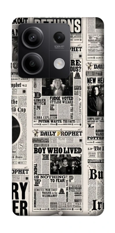 Чехол на Xiaomi Redmi Note 13 5G Harry Potter newspaper фото 1 из 1