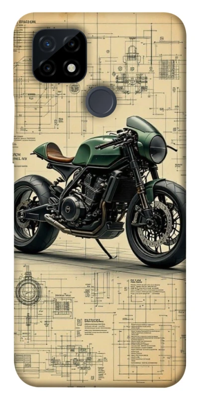 Чехол на Realme C21 Bike model фото 1 из 1