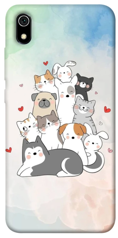 Чохол на Xiaomi Redmi 7A Funny Pets ver.2 фото 1 з 1