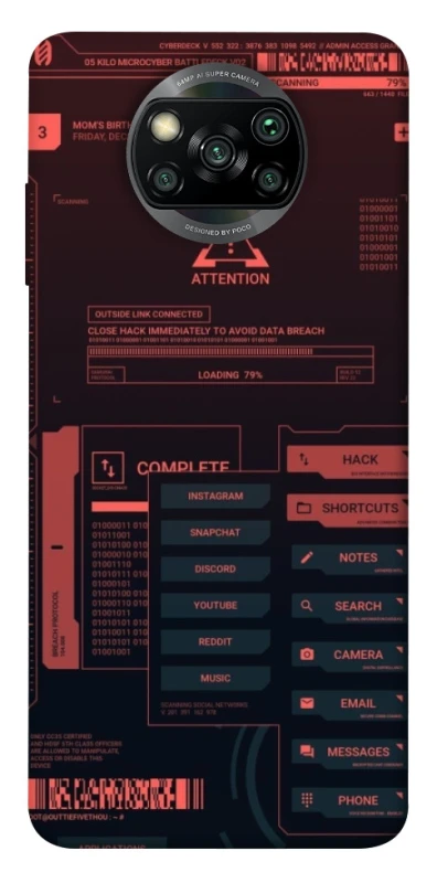 Чохол на Xiaomi Poco X3 NFC / Poco X3 Pro Attention фото 1 з 1