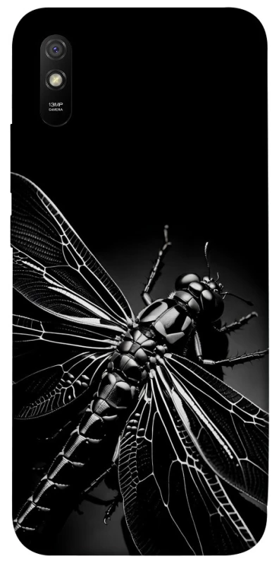 Чехол на Xiaomi Redmi 9A Black dragonfly фото 1 из 1