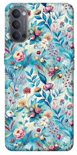 Чехол на Oppo Reno 4 Floral design ver.5 фото 1 из 1