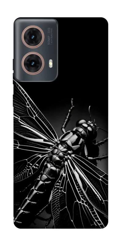 Чохол на Motorola Moto G85 Black dragonfly фото 1 з 1