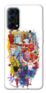 Чехол на Oppo Reno 5 4G Football Abstract v2 фото 1 из 1