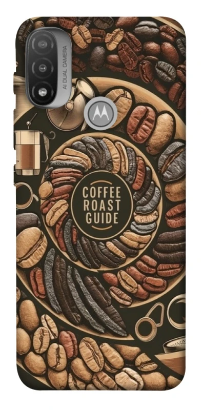 Чехол на Motorola Moto E20 Coffee roast guide фото 1 из 1